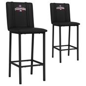 Bar Stool 500 with Chicago Cubs, AGS-XZ500BSDBLK-PSCOOP0130A
