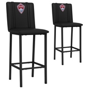 Bar Stool 500 with Colorado Rapids Set of 2, AGS-XZ500BSDBLK-PSMLS90011A