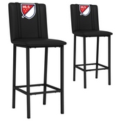 Bar Stool 500 with Major League Soccer Set of 2, AGS-XZ500BSDBLK-PSMLS90086A