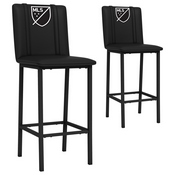 Bar Stool 500 with Major League Soccer Set of 2, AGS-XZ500BSDBLK-PSMLS90086A