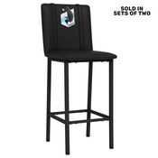 Bar Stool 500 with Minnesota United FC Logo Set of 2, XZ500BSDBLK-PSMLS90170A