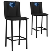 Bar Stool 500 with Memphis Grizzlies Set of 2, AGS-XZ500BSDBLK-PSNBA31033A
