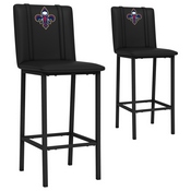 Bar Stool 500 with New Orleans Pelicans Set of 2, AGS-XZ500BSDBLK-PSNBA31083A