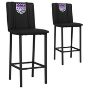 Bar Stool 500 with Sacramento Kings Set of 2, AGS-XZ500BSDBLK-PSNBA32041A