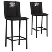Bar Stool 500 with Oklahoma City Thunder Logo Set of 2, XZ500BSDBLK-PSNBA32060A