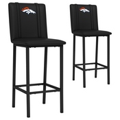 Bar Stool 500 with Denver Broncos, AGS-XZ500BSDBLK-PSNFL20045A