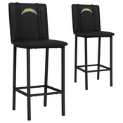 Bar Stool 500 with Los Angeles Chargers, AGS-XZ500BSDBLK-PSNFL20075A