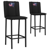 Bar Stool 500 with Columbus Blue Jackets Logo Set of 2, XZ500BSDBLK-PSNHL40080A