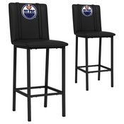 Bar Stool 500 with Edmonton Oilers Logo Set of 2, XZ500BSDBLK-PSNHL41010A