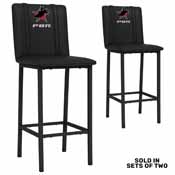 Bar Stool 500 with Professional Bull Riders Star Logo Set of 2, XZ500BSDBLK-PSPBR0003A