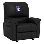 Rocker Recliner with Northwestern Wildcats Logo, XZ52031CDRRBLK-PSCOL13355