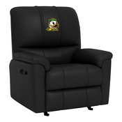 Rocker Recliner with Oregon Ducks Mascot Logo, XZ52031CDRRBLK-PSCOL13877