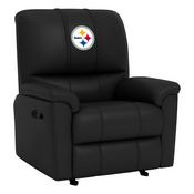 Rocker Recliner with Pittsburgh Steelers, AGS-XZ52031CDRRBLK-PSNFL21040