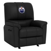 Rocker Recliner with Edmonton Oilers Logo, XZ52031CDRRBLK-PSNHL41010