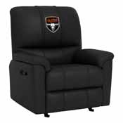Rocker Recliner with Kansas City Outlaws Primary Logo, XZ52031CDRRBLK-PSPBR0030