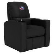 Stealth Power Plus Recliner with Colombus Blue Jackets Logo, XZ520823901CDSMHTUSBBLK-PSNHL40080