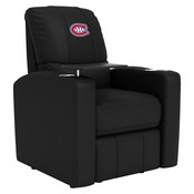 Stealth Power Plus Recliner with Montreal Canadiens  Logo, XZ520823901CDSMHTUSBBLK-PSNHL41050