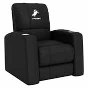 Relax Home Theater Recliner with Professional Bull Riders Silhouette Logo, XZ53900CDHTBK-PSPBR0004