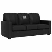 Silver Sofa with Miami Heat White Hot 2024 Playoffs Logo, XZ7759001SOCDBK-PSNBA31046