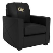 Stationary Club Chair with Georgia Tech Yellow Jackets, AGS-XZ7759002CHCDBK-PSCOL12083
