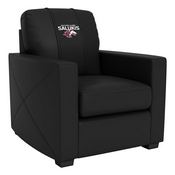 Stationary Club Chair with Southern Illinois Salukis Logo, XZ7759002CHCDBK-PSCOL13486