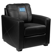 Greek Flag Stationary Club Chair, XZ7759002CHCDBK-PSFLG55005