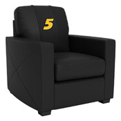 Silver Club Chair with Mark Martin, AGS-XZ7759002CHCDBK-PSHMS0110