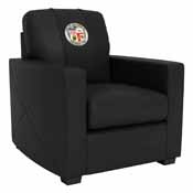 Silver Club Chair with City of Los Angeles Seal, XZ7759002CHCDBK-PSLAPD0002
