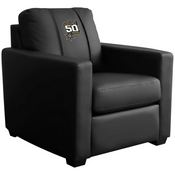 Stationary Club Chair with San Antonio Spurs Team Commemorative Logo, XZ7759002CHCDBK-PSNBA32052