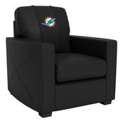 Stationary Club Chair with Miami Dolphins, AGS-XZ7759002CHCDBK-PSNFL20090