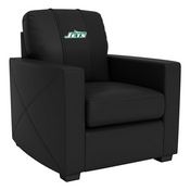 Stationary Club Chair with New York Jets Classic Logo, XZ7759002CHCDBK-PSNFL21018