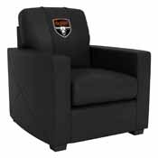 Silver Club Chair with Kansas City Outlaws Primary Logo, XZ7759002CHCDBK-PSPBR0030