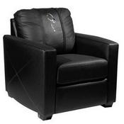 Stationary Club Chair with Tennis Woman Logo Panel, XZ7759002CHCDBK-PSSPO86004