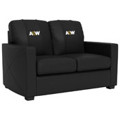 Silver Loveseat with All Elite Wrestling Primary Logo, XZ7759003LSCDBK-PSAEW0000