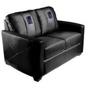 Stationary Loveseat with Blue Line Flag Vertical Logo Panel, XZ7759003LSCDBK-PSFIR58051