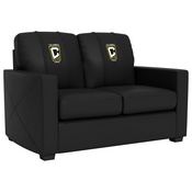 Silver Loveseat with Columbus Crew , AGS-XZ7759003LSCDBK-PSMLS90215