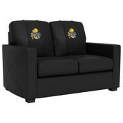 Golden State Warriors NBA Stationary Love Seat with 2018 Champions Logo Panel, XZ7759003LSCDBK-PSNBA30085