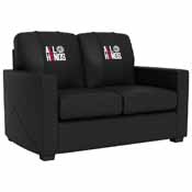 Silver Loveseat with Los Angeles Clippers, AGS-XZ7759003LSCDBK-PSNBA31015
