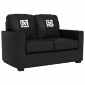 Silver Loveseat with Philadelphia 76ers For The Love of Philly 2024 Playoffs Logo, XZ7759003LSCDBK-PSNBA32014