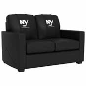 Silver Loveseat with Ducks Gaming Logo, XZ7759003LSCDBK-PSNHL43050