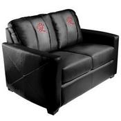 Stationary Loveseat with Love Logo Panel, XZ7759003LSCDBK-PSSYM80239