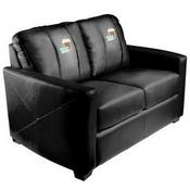 Stationary Loveseat with Coffee Logo Panel, XZ7759003LSCDBK-PSSYM80335