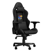 Xpression Gaming Chair with Kansas Jayhawks Logo Panel, XZGCXPSNBLK-PSCOL13195A