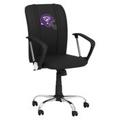 Curve Task Chair with TCU Horned Frogs, AGS-XZOCCURVE-PSCOL13805