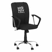 Curve Task Chair with Miami Heat White Hot 2024 Playoffs Logo, XZOCCURVE-PSNBA31046