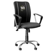 Curve Task Chair with San Antonio Spurs Team Commemorative Logo, XZOCCURVE-PSNBA32052