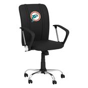 Curve Task Chair with  Miami Dolphins Alternate Logo, XZOCCURVE-PSNFL20093