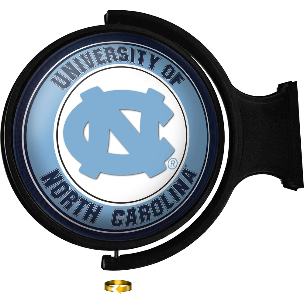 North Carolina Tar Heels: Original Round Rotating Lighted Wall Sign