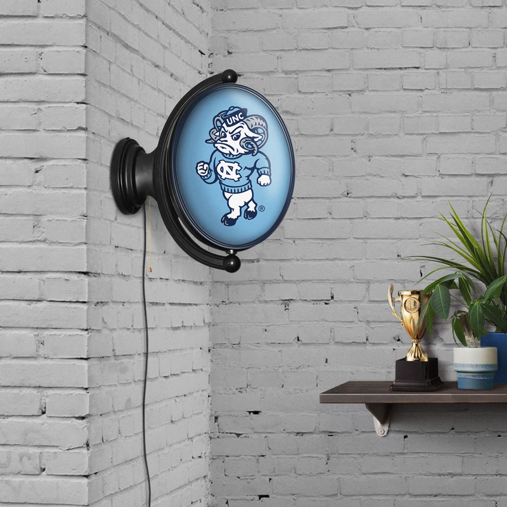 North Carolina Tar Heels: Mascot - Original Oval Rotating Lighted Wall Sign