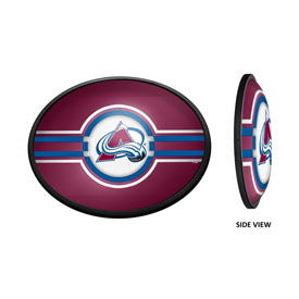 Colorado Avalanche: Oval Slimline Illuminated Wall Sign, NHCOLO-140-01